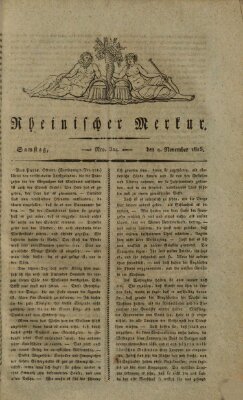 Rheinischer Merkur Samstag 4. November 1815