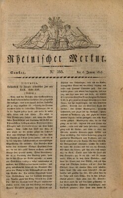 Rheinischer Merkur Samstag 6. Januar 1816