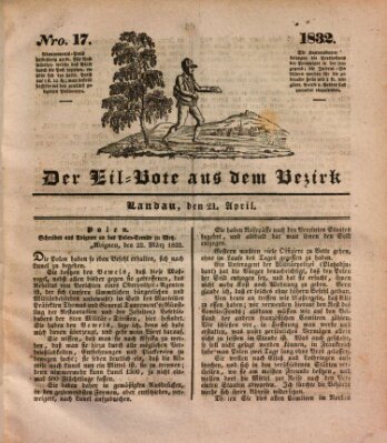 Der Eil-Bote aus dem Bezirk (Der Eilbote) Samstag 21. April 1832
