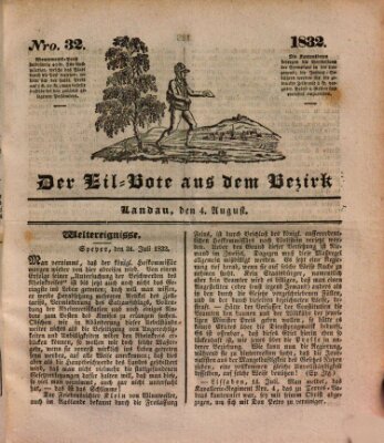 Der Eil-Bote aus dem Bezirk (Der Eilbote) Samstag 4. August 1832