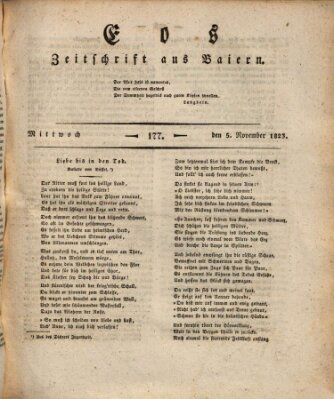 Eos Mittwoch 5. November 1823