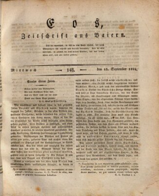 Eos Mittwoch 15. September 1824