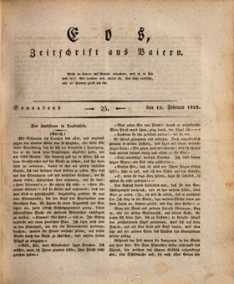 Eos Samstag 12. Februar 1825