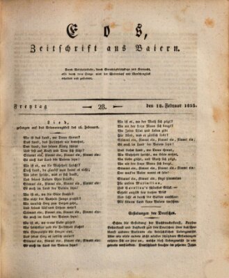 Eos Freitag 18. Februar 1825
