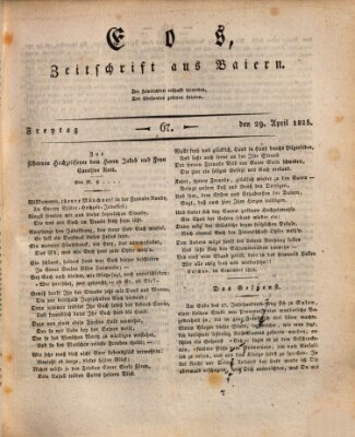Eos Freitag 29. April 1825