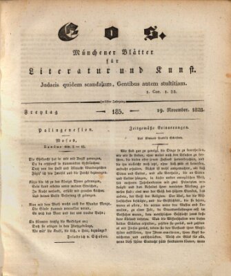 Eos Mittwoch 19. November 1828