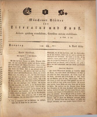 Eos Freitag 3. April 1829