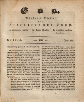 Eos Mittwoch 7. Juli 1830