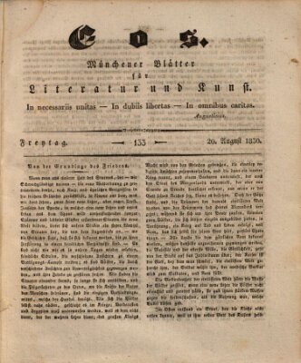 Eos Freitag 20. August 1830