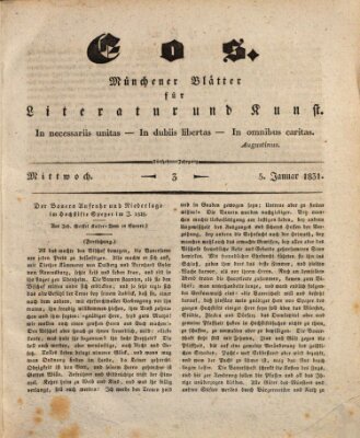 Eos Mittwoch 5. Januar 1831