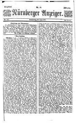 Nürnberger Anzeiger Donnerstag 19. Januar 1871