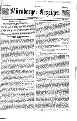Nürnberger Anzeiger Samstag 18. Februar 1871