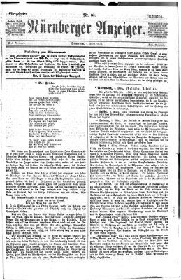 Nürnberger Anzeiger Samstag 4. März 1871