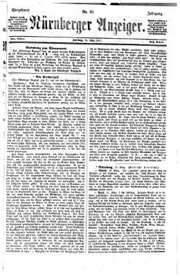 Nürnberger Anzeiger Freitag 24. März 1871