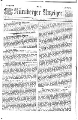 Nürnberger Anzeiger Samstag 1. April 1871