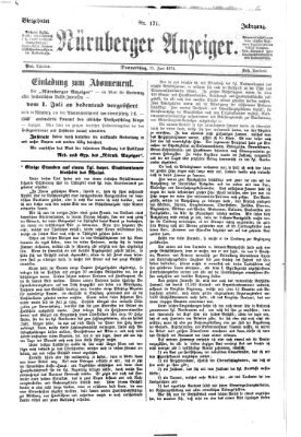 Nürnberger Anzeiger Donnerstag 22. Juni 1871