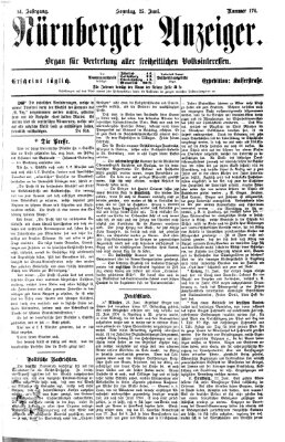 Nürnberger Anzeiger Sonntag 25. Juni 1871