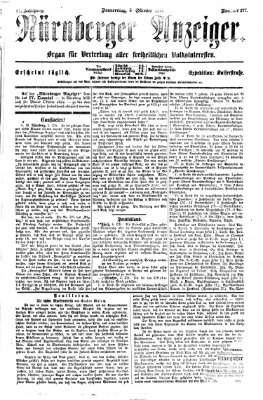 Nürnberger Anzeiger Donnerstag 5. Oktober 1871