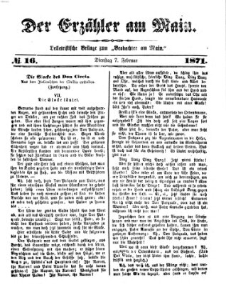 Der Erzähler am Main (Beobachter am Main und Aschaffenburger Anzeiger) Dienstag 7. Februar 1871