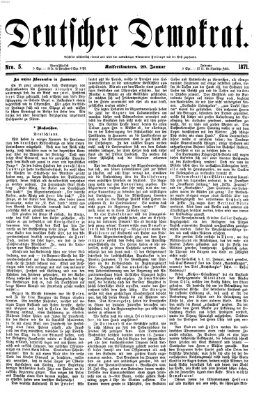 Deutscher Demokrat (Pfälzische Volkszeitung) Sonntag 29. Januar 1871