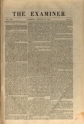 Examiner Samstag 28. Januar 1843