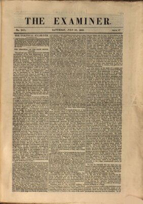 Examiner Samstag 22. Juli 1843