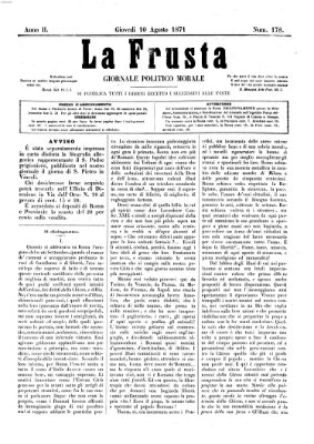 La frusta Donnerstag 10. August 1871