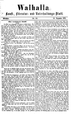 Walhalla (Der Bayerische Landbote) Sonntag 10. Dezember 1871