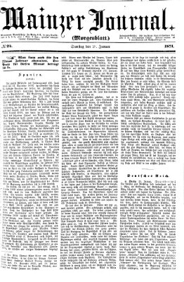 Mainzer Journal Samstag 28. Januar 1871