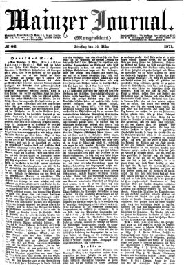 Mainzer Journal Dienstag 14. März 1871