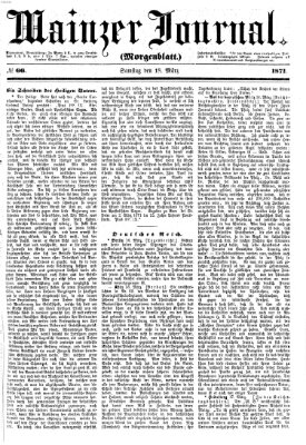Mainzer Journal Samstag 18. März 1871