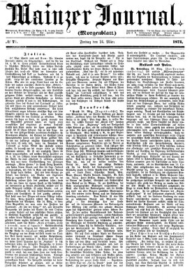 Mainzer Journal Freitag 24. März 1871