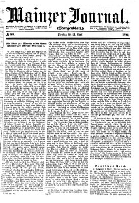 Mainzer Journal Dienstag 11. April 1871