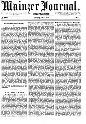 Mainzer Journal Dienstag 9. Mai 1871