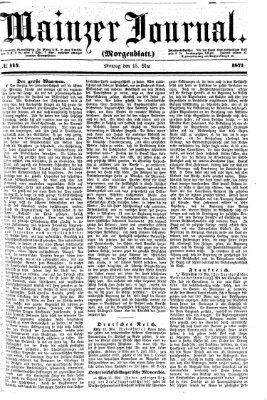 Mainzer Journal Montag 15. Mai 1871