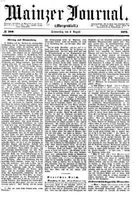 Mainzer Journal Donnerstag 3. August 1871