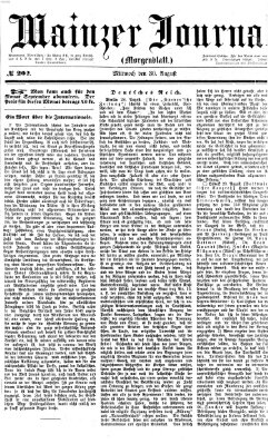 Mainzer Journal Mittwoch 30. August 1871