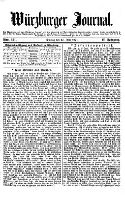 Würzburger Journal Dienstag 27. Juni 1871