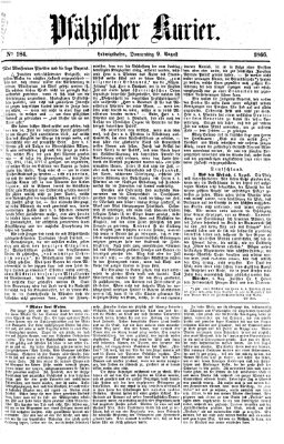 Pfälzischer Kurier Donnerstag 9. August 1866