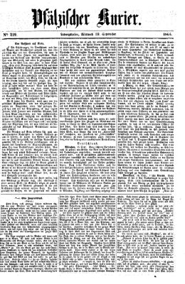 Pfälzischer Kurier Mittwoch 19. September 1866