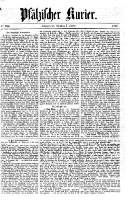 Pfälzischer Kurier Dienstag 2. Oktober 1866