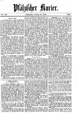 Pfälzischer Kurier Sonntag 14. Oktober 1866