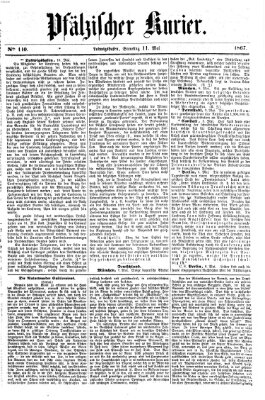 Pfälzischer Kurier Samstag 11. Mai 1867