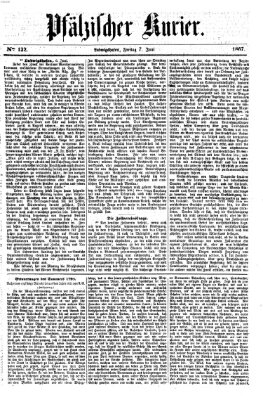 Pfälzischer Kurier Freitag 7. Juni 1867