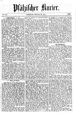 Pfälzischer Kurier Mittwoch 19. Juni 1867