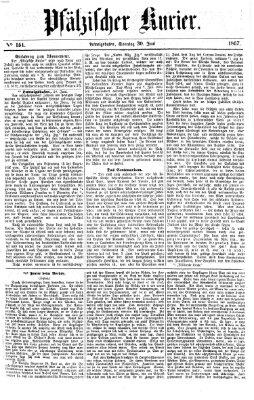 Pfälzischer Kurier Sonntag 30. Juni 1867