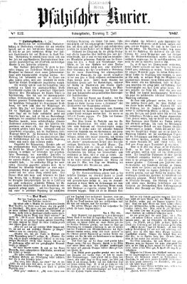 Pfälzischer Kurier Dienstag 2. Juli 1867