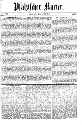 Pfälzischer Kurier Mittwoch 24. Juli 1867