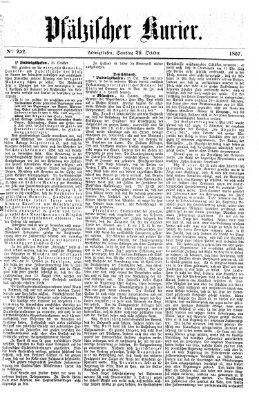 Pfälzischer Kurier Samstag 26. Oktober 1867