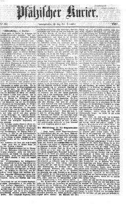 Pfälzischer Kurier Freitag 13. Dezember 1867